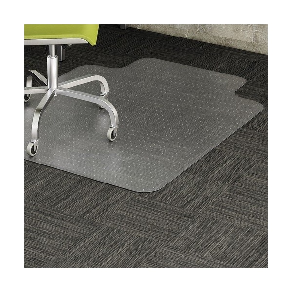 Lorell Low Pile Chairmat, 45inx60in, Wide Lip 25inx12in, Clear LLR69159 - main